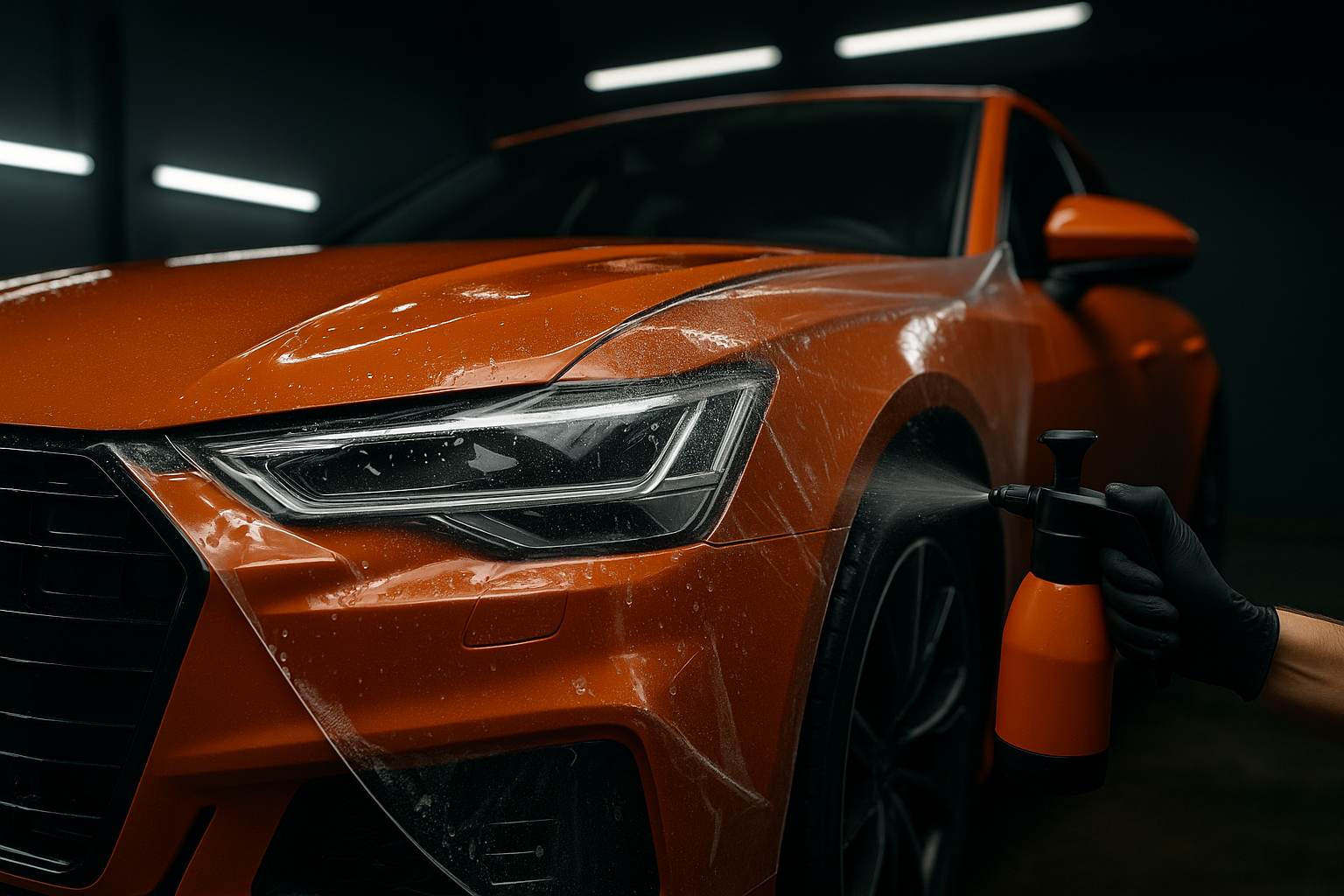 Turuncu Audi — PPF Uygulaması